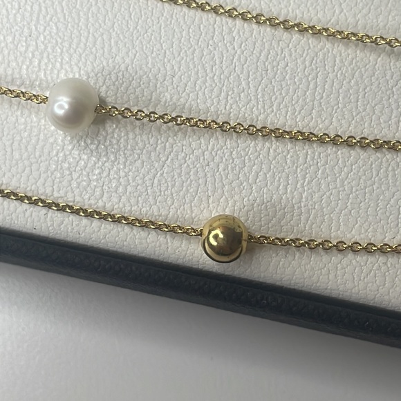 Giani Bernini Jewelry Gold Bracelet Set of 3 | Freshwater Pearl and Onyx - Picture 5 of 6